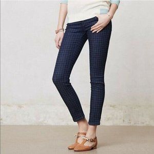 Pilcro and the Letterpress Jeans 28 Checkered Houndstooth Serif